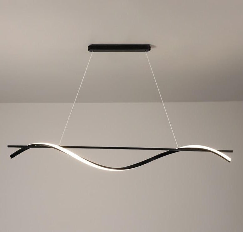 Black Wave Chandelier - Aleo Decor