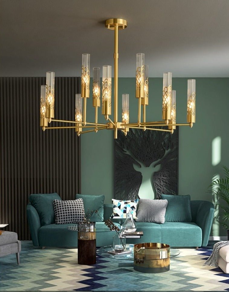 Copper pipe deals chandelier