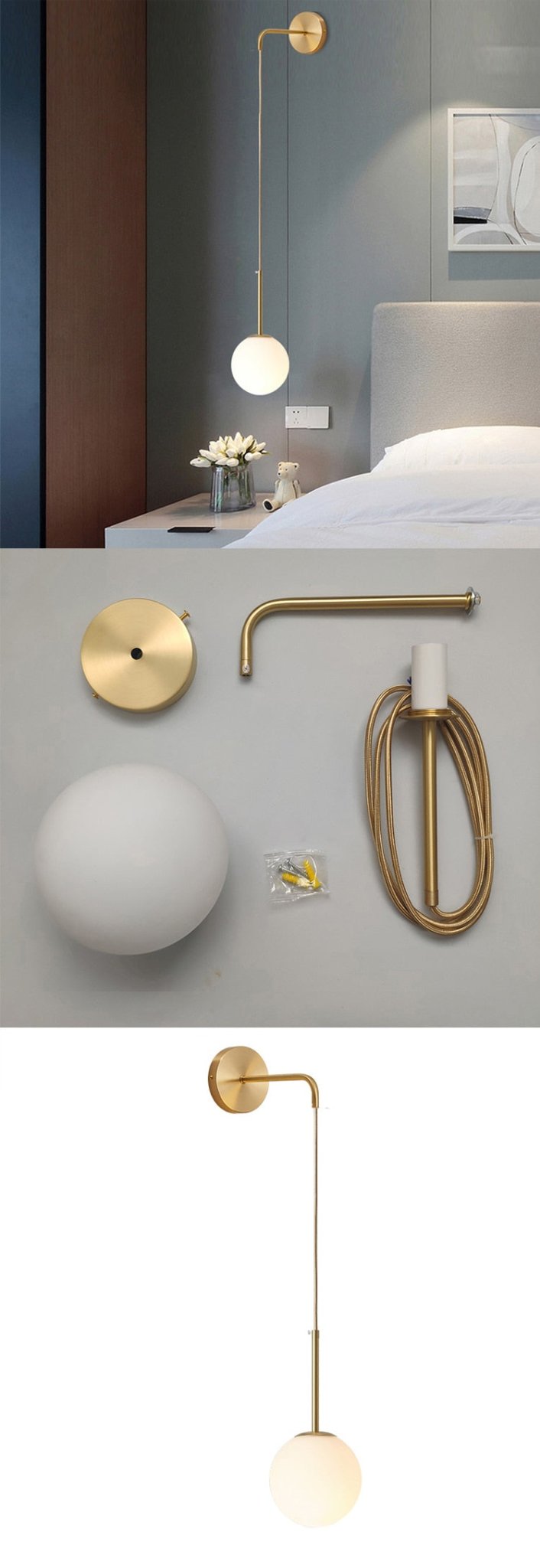 Hanging Ball Lamp - Aleo Decor